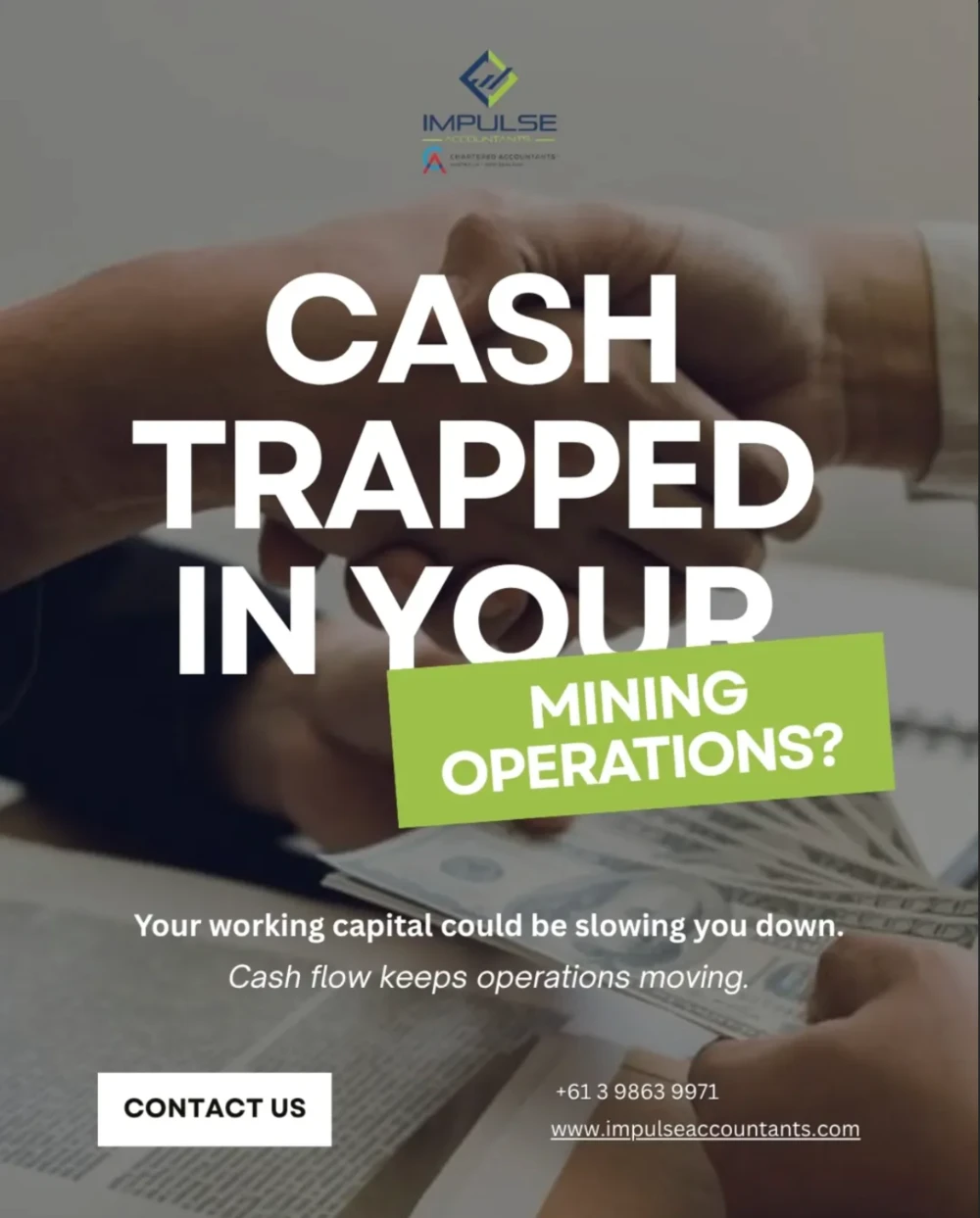 Impulse Accountants — campaign creative produced by John Kevin Genon