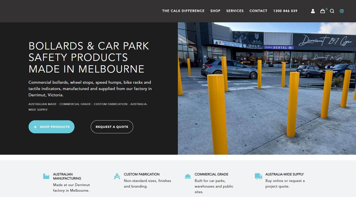 Calx Group — client landing page